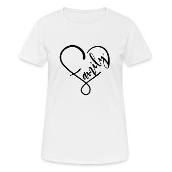 family - Women's Breathable T-Shirt - white - Front - AI Model Female 172 dark (172cm)