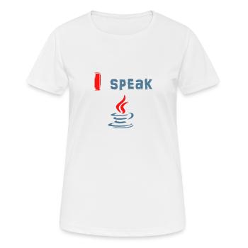 I speak Java - I speak Java - Women's Breathable T-Shirt - white - Front - AI Model Female 172 dark (172cm)