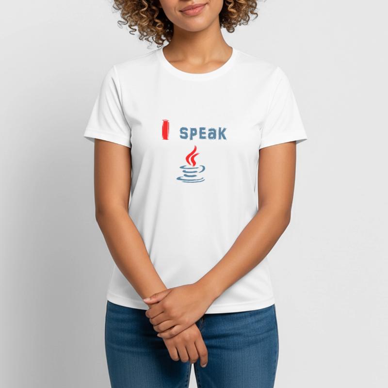 I speak Java - I speak Java Women's Breathable T-Shirt