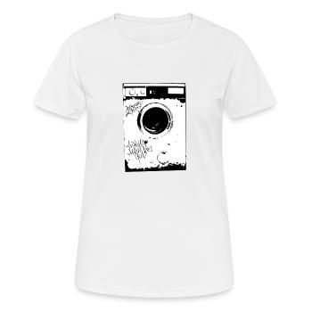Washin 'Machine-Gun - Women's Breathable T-Shirt - white - Front - AI Model Female 172 dark (172cm)
