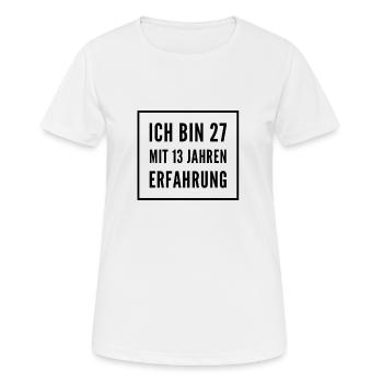 Spruch 40. Geburtstag - Frauen T-Shirt atmungsaktiv - Weiß - Vorne - AI Model Female 172 dark (172cm)