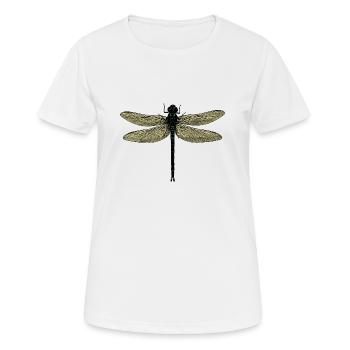 Une libellule - libellule - T-shirt respirant Femme - blanc - Devant - AI Model Female 172 dark (172cm)