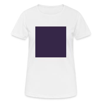 Dark violet, violet (also customizable) - Women's Breathable T-Shirt - white - Front - AI Model Female 172 dark (172cm)