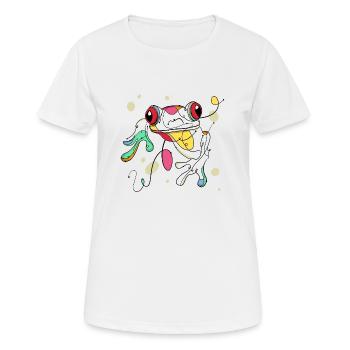 Frog - Women's Breathable T-Shirt - white - Front - AI Model Female 172 dark (172cm)