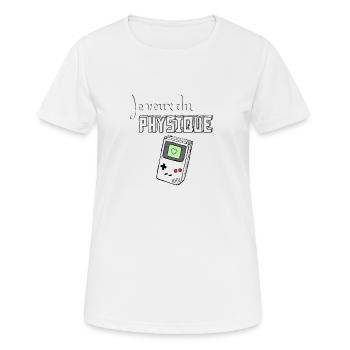 PHYSIQUE - T-shirt respirant Femme - blanc - Devant - AI Model Female 172 dark (172cm)