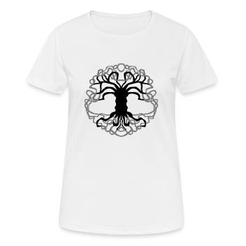 Tree of life, celtic, esoteric, gift idea, symbol - Women's Breathable T-Shirt - white - Front - AI Model Female 172 dark (172cm)