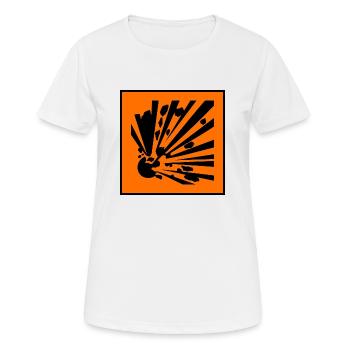 symbol explosive - Women's Breathable T-Shirt - white - Front - AI Model Female 172 dark (172cm)