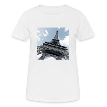 Der Eiffelturm in Paris - Frauen T-Shirt atmungsaktiv - Weiß - Vorne - AI Model Female 172 dark (172cm)