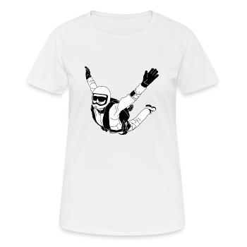 SKYdiving skydiving - Women's Breathable T-Shirt - white - Front - AI Model Female 172 dark (172cm)