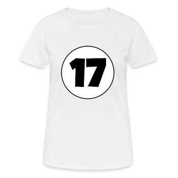 17 - Women's Breathable T-Shirt - white - Front - AI Model Female 172 dark (172cm)