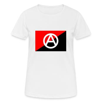 Anarchie - T-shirt respirant Femme - blanc - Devant - AI Model Female 172 dark (172cm)