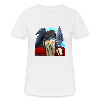Haarglättung Odin - Frauen T-Shirt atmungsaktiv - Weiß - Vorne - AI Model Female 172 dark (172cm)