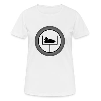hunting telescope duck hut gabion ton gift - Women's Breathable T-Shirt - white - Front - AI Model Female 172 dark (172cm)