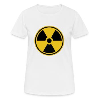 Radioactif - T-shirt respirant Femme - blanc - Devant - AI Model Female 172 dark (172cm)