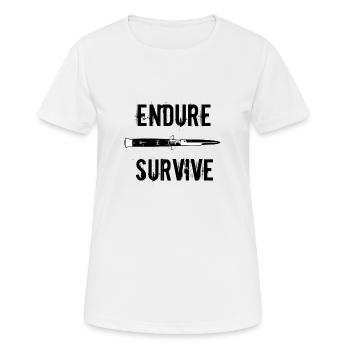 Endure - Survive TLOU Black - Women's Breathable T-Shirt - white - Front - AI Model Female 172 dark (172cm)