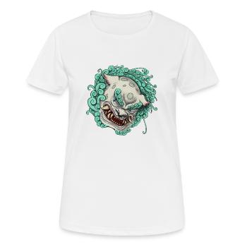 Lion tibétain de neige - T-shirt respirant Femme - blanc - Devant - AI Model Female 172 dark (172cm)