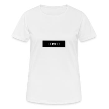 love lover - Women's Breathable T-Shirt - white - Front - AI Model Female 172 dark (172cm)