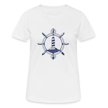 lighthouse - Women's Breathable T-Shirt - white - Front - AI Model Female 172 dark (172cm)
