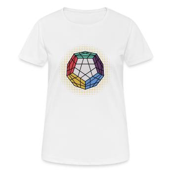 Dodekaeder Cube bytheManzaneda - Frauen T-Shirt atmungsaktiv - Weiß - Vorne - AI Model Female 172 dark (172cm)