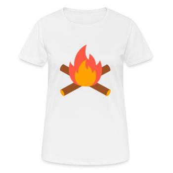 Campfire - Women's Breathable T-Shirt - white - Front - AI Model Female 172 dark (172cm)