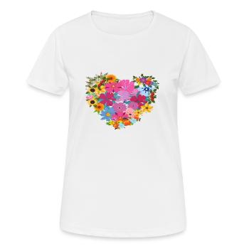 Life is beautiful - T-shirt respirant Femme - blanc - Devant - AI Model Female 172 dark (172cm)
