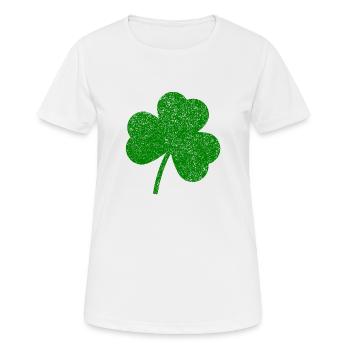 Saint Patrick's day - T-shirt respirant Femme - blanc - Devant - AI Model Female 172 dark (172cm)