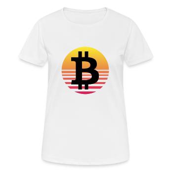 Bitcoin - Women's Breathable T-Shirt - white - Front - AI Model Female 172 dark (172cm)