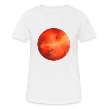 Mars ( Mars ) - T-shirt respirant Femme - blanc - Devant - AI Model Female 172 dark (172cm)
