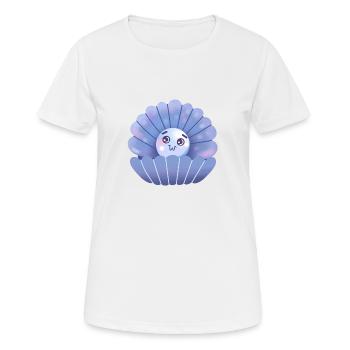 Süße kleine handgezeichnete Perle - Frauen T-Shirt atmungsaktiv - Weiß - Vorne - AI Model Female 172 dark (172cm)