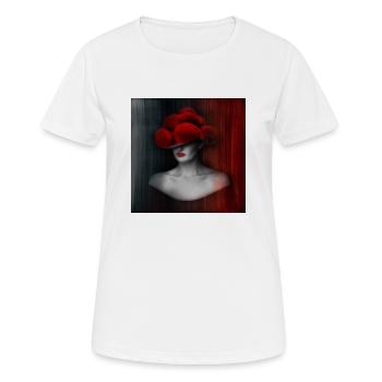 Schwarzwald Lady ART 2.0 - Frauen T-Shirt atmungsaktiv - Weiß - Vorne - AI Model Female 172 dark (172cm)