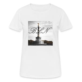 berlin berlin - T-shirt respirant Femme - blanc - Devant - AI Model Female 172 dark (172cm)
