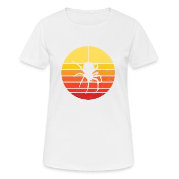 araignée et coucher de soleil - nature et insecte - T-shirt respirant Femme - blanc - Devant - AI Model Female 172 dark (172cm)