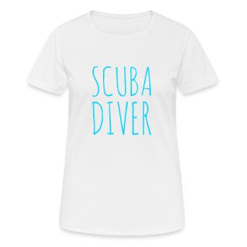 Scuba Diver - Frauen T-Shirt atmungsaktiv - Weiß - Vorne - AI Model Female 172 dark (172cm)
