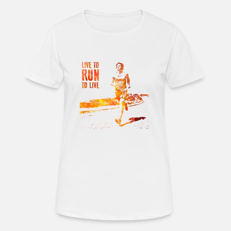 Run - Women's Breathable T-Shirt - white