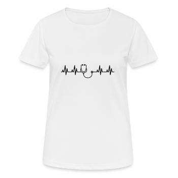 Medicine design - Women's Breathable T-Shirt - white - Front - AI Model Female 172 dark (172cm)