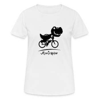 vélociraptor - T-shirt respirant Femme - blanc - Devant - AI Model Female 172 dark (172cm)