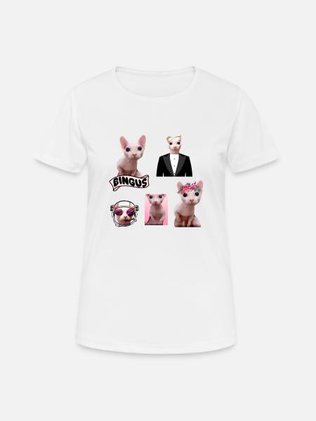 Bingus Meme - Frauen T-Shirt atmungsaktiv - Weiß