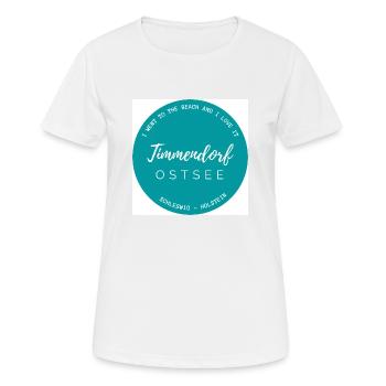 Timmendorf - Mer Baltique - T-shirt respirant Femme - blanc - Devant - AI Model Female 172 dark (172cm)