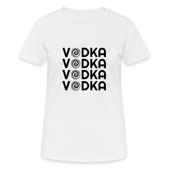 I Love Vodka, Vodka, Vodka Hoodies, Vodka T Shirts - Women's Breathable T-Shirt - white - Front - AI Model Female 172 dark (172cm)