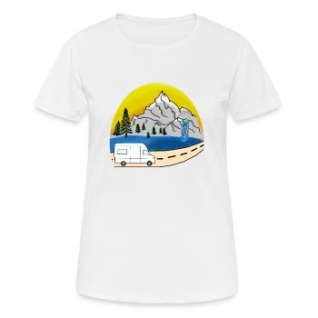 VAN LIFEVAN LIFE VANLIFER NOMADS - T-shirt respirant Femme - blanc - Devant - AI Model Female 172 dark (172cm)