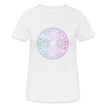 L’œil de l’univers - T-shirt respirant Femme - blanc - Devant - AI Model Female 172 dark (172cm)