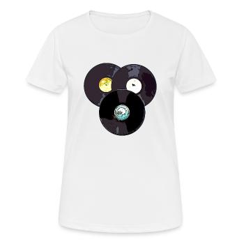 VINYLE - T-shirt respirant Femme - blanc - Devant - AI Model Female 172 dark (172cm)