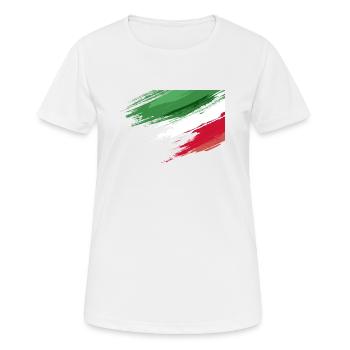 Drapeau italien - T-shirt respirant Femme - blanc - Devant - AI Model Female 172 dark (172cm)