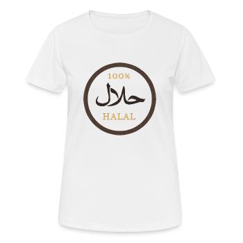 Halal-Ramadan - Frauen T-Shirt atmungsaktiv - Weiß - Vorne - AI Model Female 172 dark (172cm)