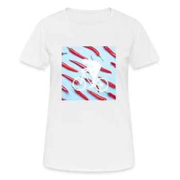 sharp circle - Women's Breathable T-Shirt - white - Front - AI Model Female 172 dark (172cm)