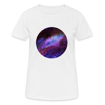 Galaxy Design - Women's Breathable T-Shirt - white - Front - AI Model Female 172 dark (172cm)