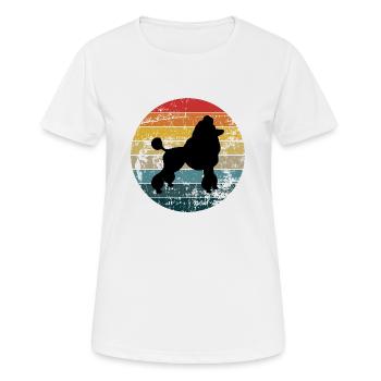 Caniche - T-shirt respirant Femme - blanc - Devant - AI Model Female 172 dark (172cm)