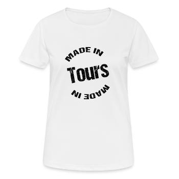 In Fahrten - Frauen T-Shirt atmungsaktiv - Weiß - Vorne - AI Model Female 172 dark (172cm)