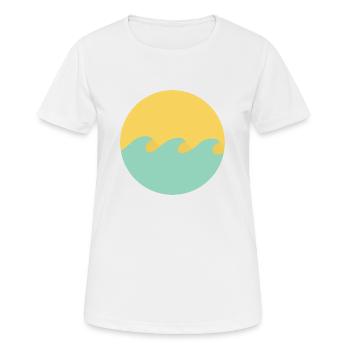 miami welle - T-shirt respirant Femme - blanc - Devant - AI Model Female 172 dark (172cm)