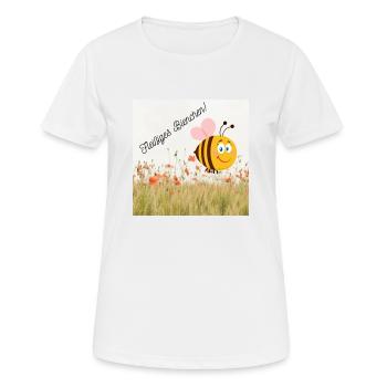 Fleißiges Bienchen - Frauen T-Shirt atmungsaktiv - Weiß - Vorne - AI Model Female 172 dark (172cm)
